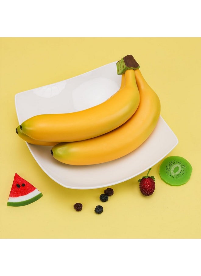 Gresorth Gresorth Simulation Artificial Fake Banana Fruit Bunch Realistic Lifelike Decoration Festival Home Cabinet Kitchen Wedding Party Photography - 3 Heads  - Image 3