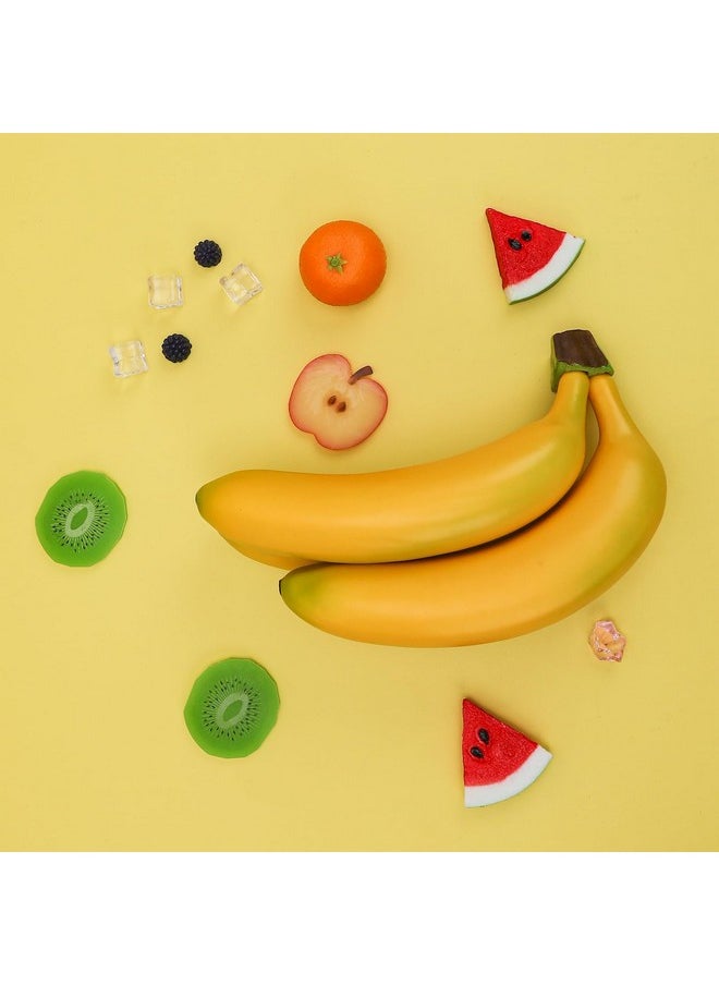 Gresorth Gresorth Simulation Artificial Fake Banana Fruit Bunch Realistic Lifelike Decoration Festival Home Cabinet Kitchen Wedding Party Photography - 3 Heads  - Image 4