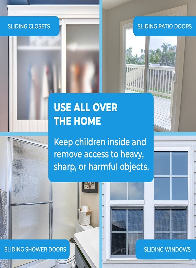 Eco-Baby Sliding Door Lock, 4 Pack Child Proof Safety Window Locks for Glass Doors - Image 5