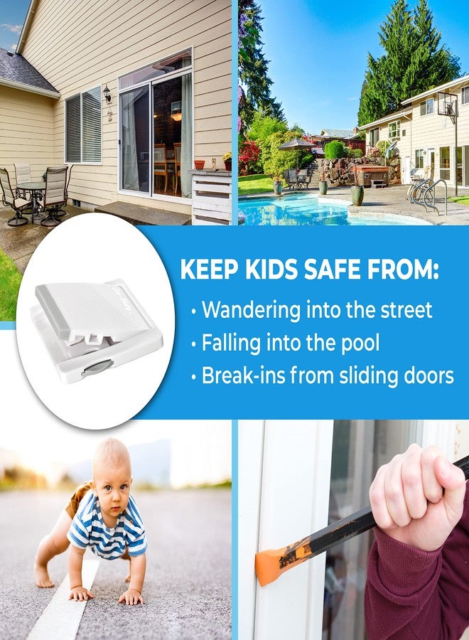 Eco-Baby Sliding Door Lock, 4 Pack Child Proof Safety Window Locks for Glass Doors - Image 2