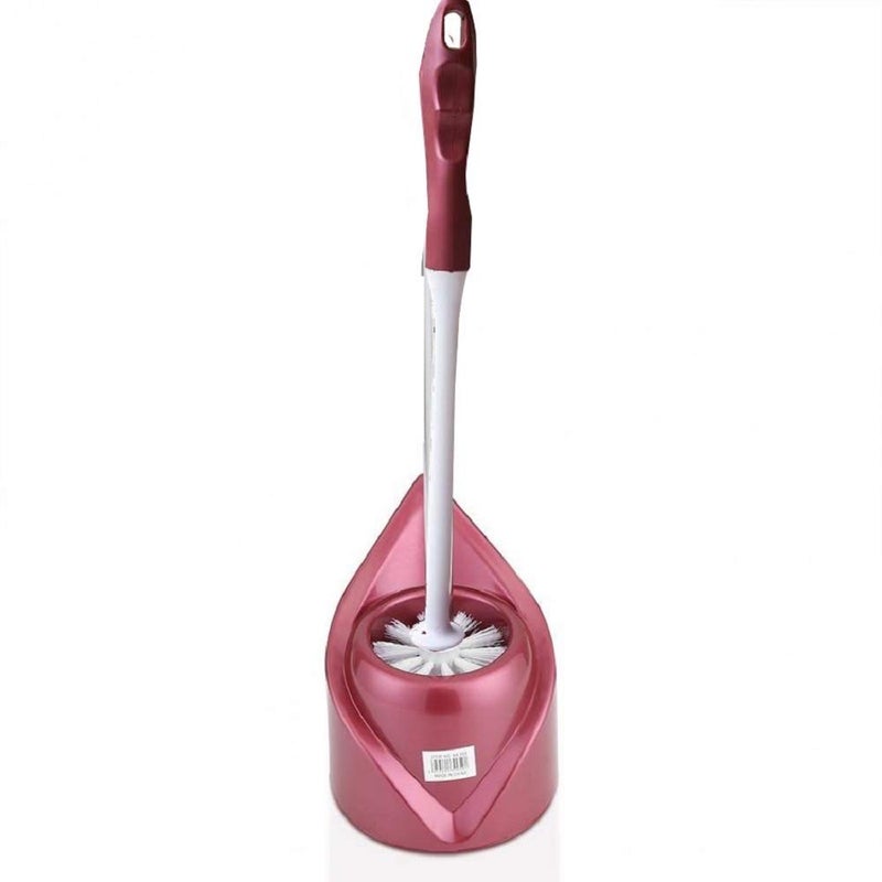 Maharsh Premium Kleeno Toilet Brush with Holder Container (Multicolor, 17x14 inch) - Image 1