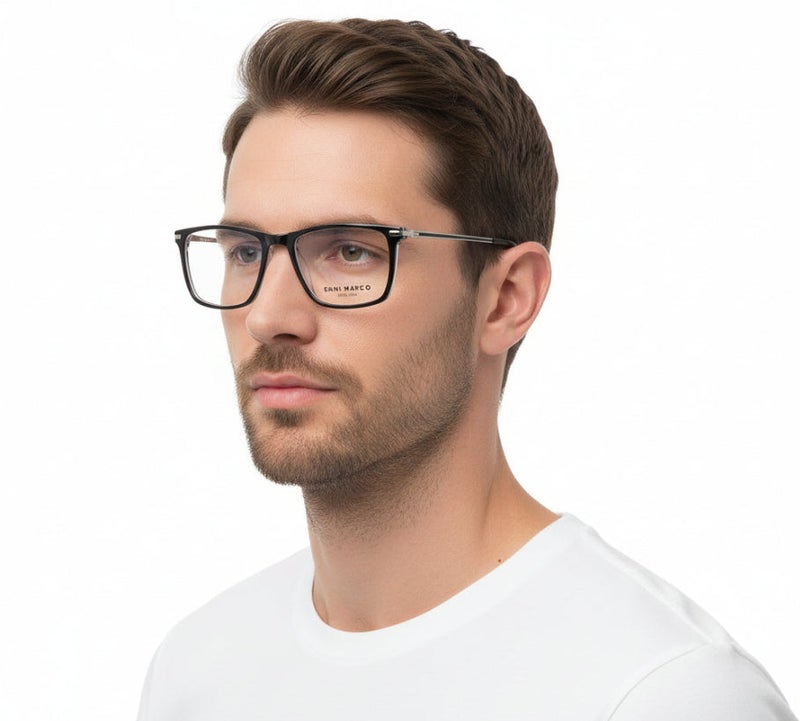 🇮🇹 Rectangle ( Made in Italy ) Men Optical Frames