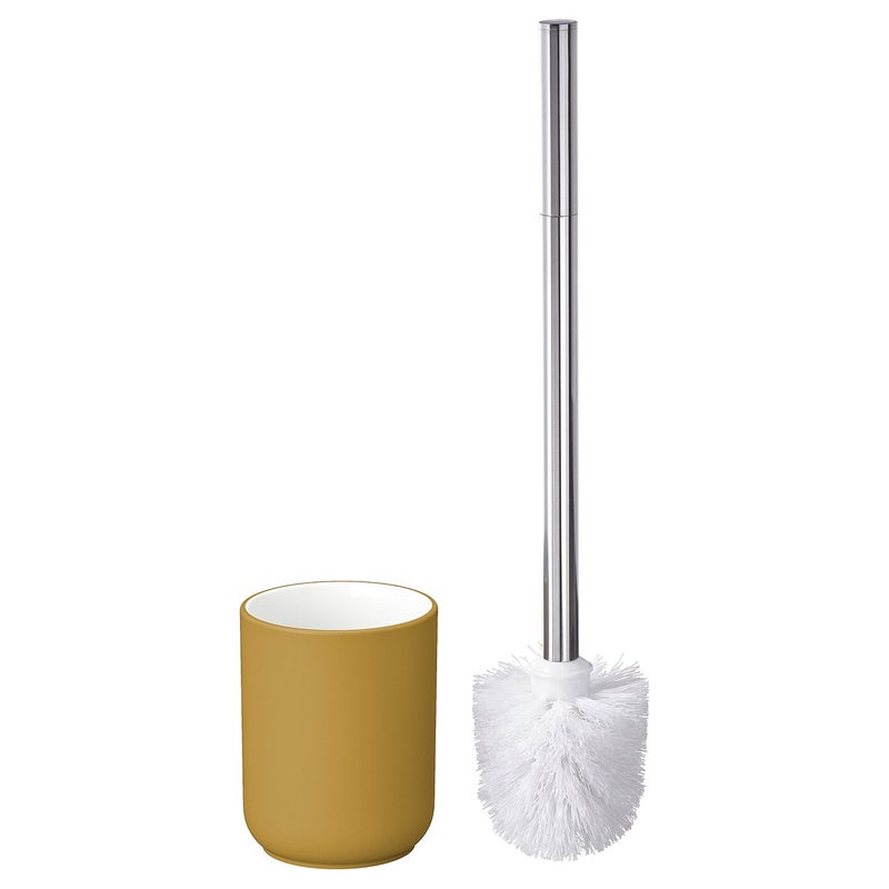 Baitique Toilet Brush with Holder, Dark Yellow - Image 2