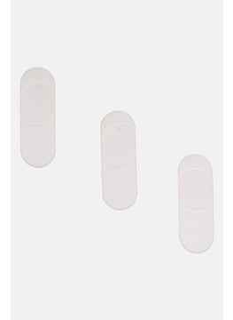 Don't Call Me Jennyfer Women 3 Piece Plain Mid Calf Socks, White  - Image 1