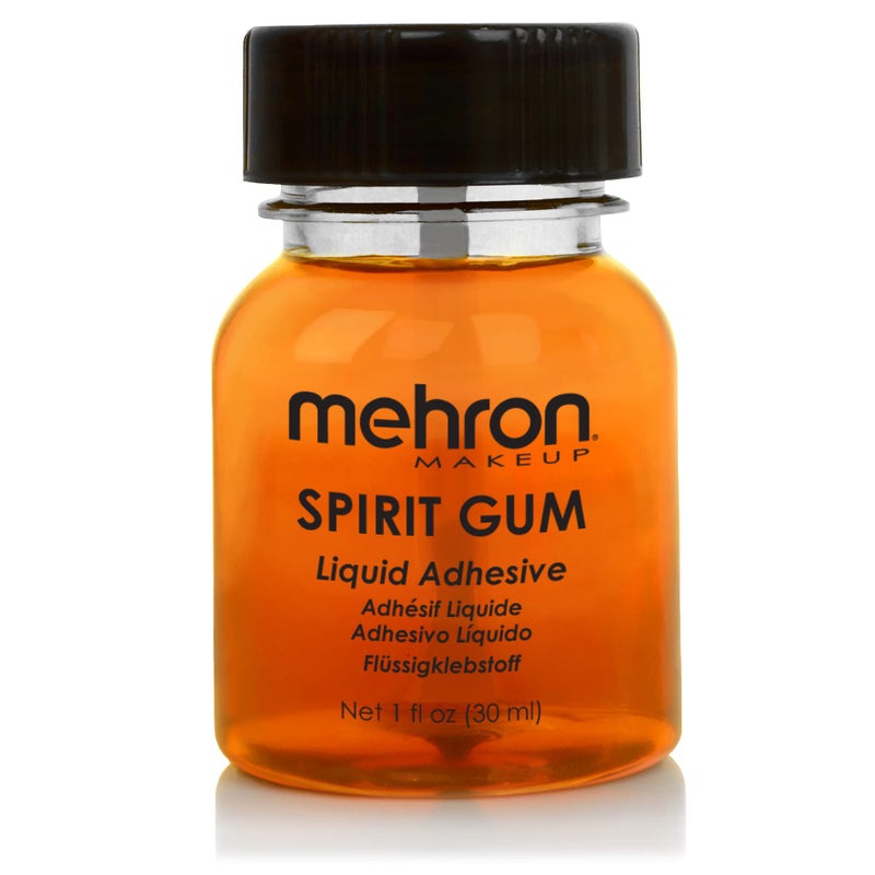 Mehron Makeup Spirit Gum Spirit Gum Adhesive Special FX Cosplay Halloween Stage Performance Makeup Professional Cosmetic Glue Adhesive for Face Skin Body 1 oz Made in the USA - Image 3