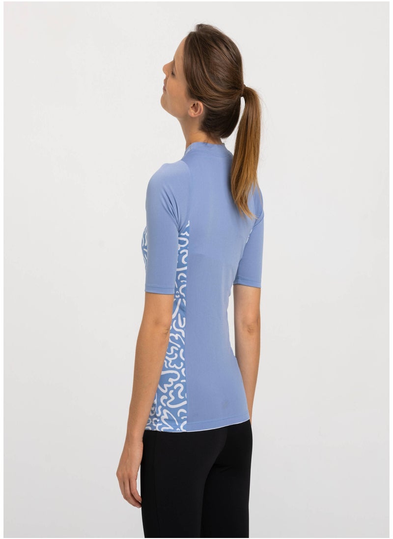 NABAIJI NABAIJI by DECATHLON, Women's Swimming Top Una Soft & Stretchable Purple  - Image 2