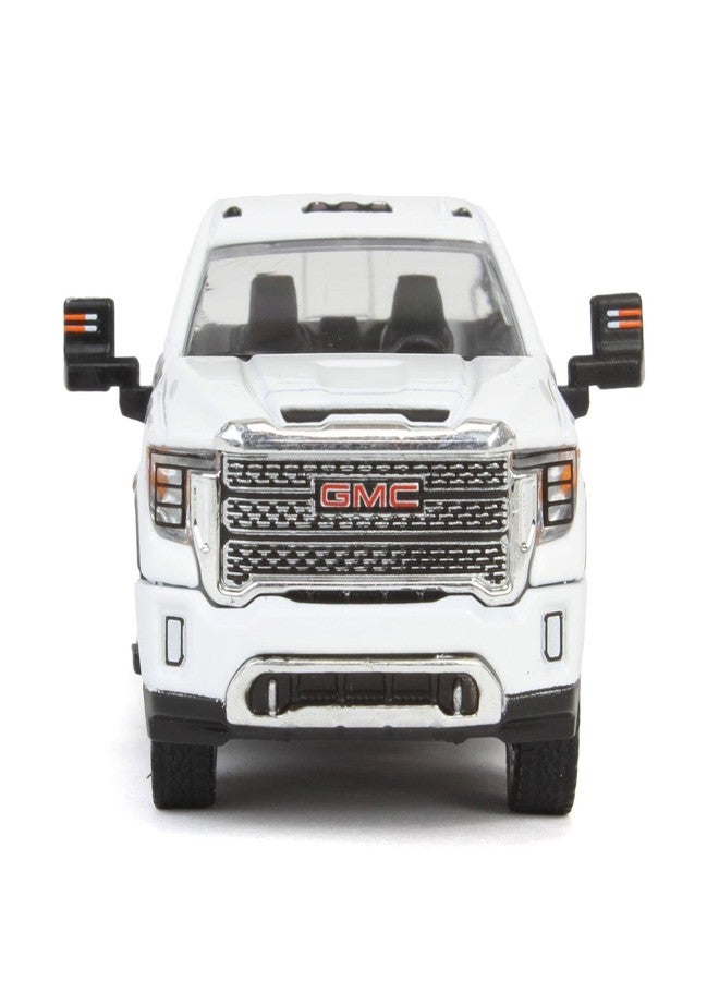Truck شاحنة 1/64 2022 جي إم سي سييرا 2500 دينالي، أبيض قمة، كارسن دايكاست إكسبلوسيف 51510-B - Image 5