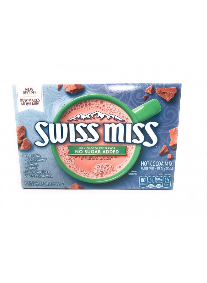 Swiss Miss No Sugar Added Hot Cocoa Mix (8 Packets)