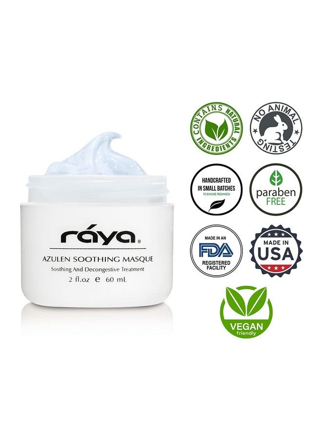 Raya Azulen Soothing Masque (602) | Calming Facial Treatment Mask for Sensitive Skin | Tones and Refines Complexion | Made with Azulene and Aloe Vera - Image 4