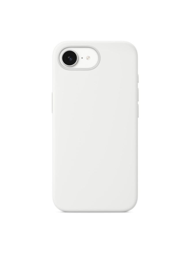 Generic - Suitable For Apple For Iphone16e(2025) Mobile Phone Case Solid Color Liquid Silicone Magnetic Suction Case Simple All-inclusive Case-Color:Black-Applicable Models:16e [liquid Style + Packaging With Label] - Image 1
