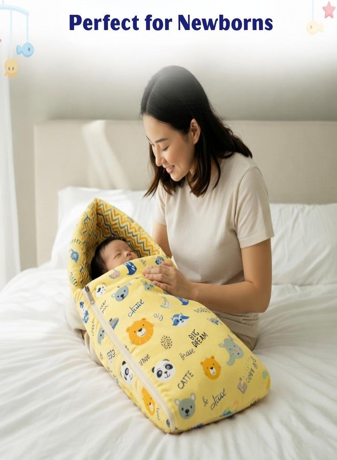 Toddylon Baby Essentials for Newborn Kit 38 in 1 Newborns Baby Set | New Born Baby Kit Combo Set & Maternity Hospital Bag Kit | Infant Combo Set for New Born Boys & Girls (0-6 Months) Yellow - Image 3