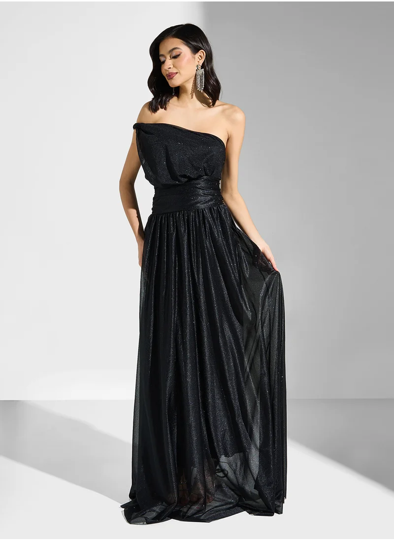 Ella Limited Edition One Shoulder Shimmer Dress