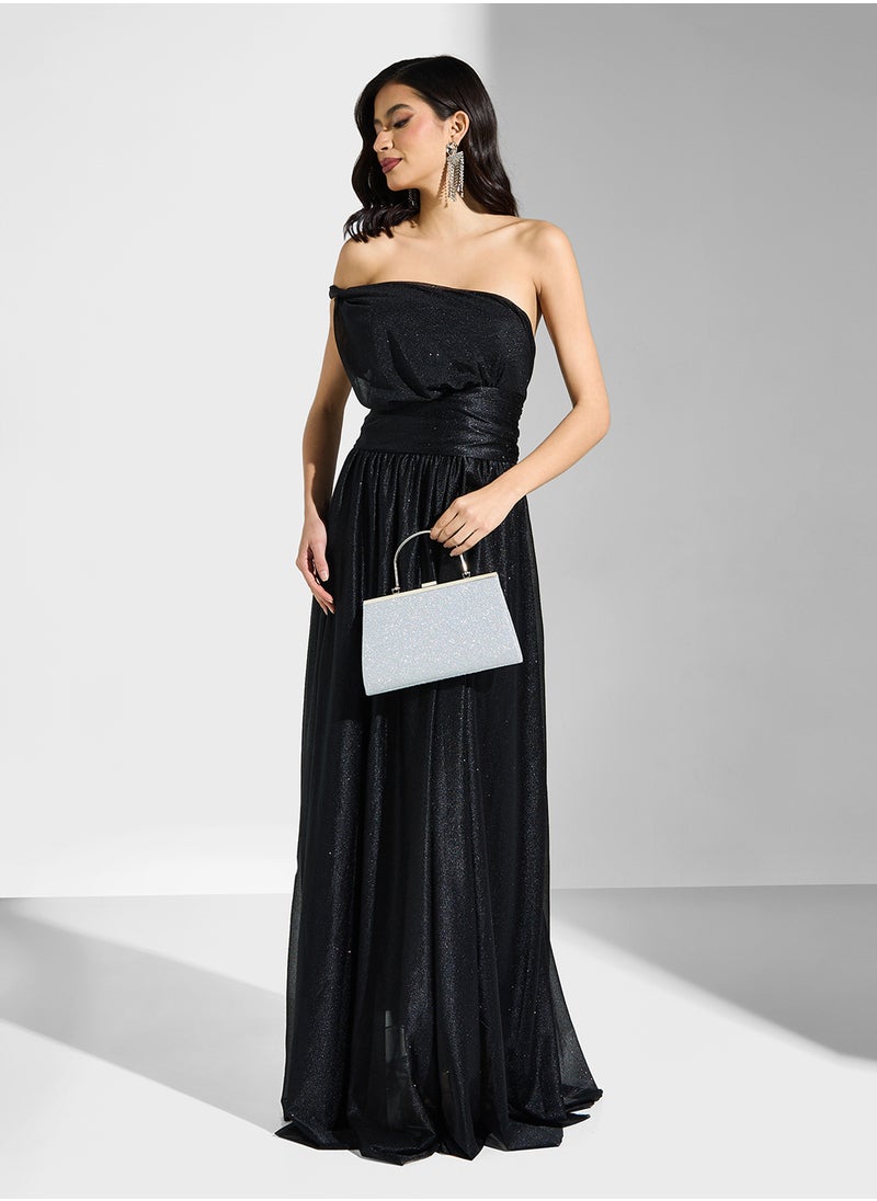 Ella Limited Edition One Shoulder Shimmer Dress  - Image 4