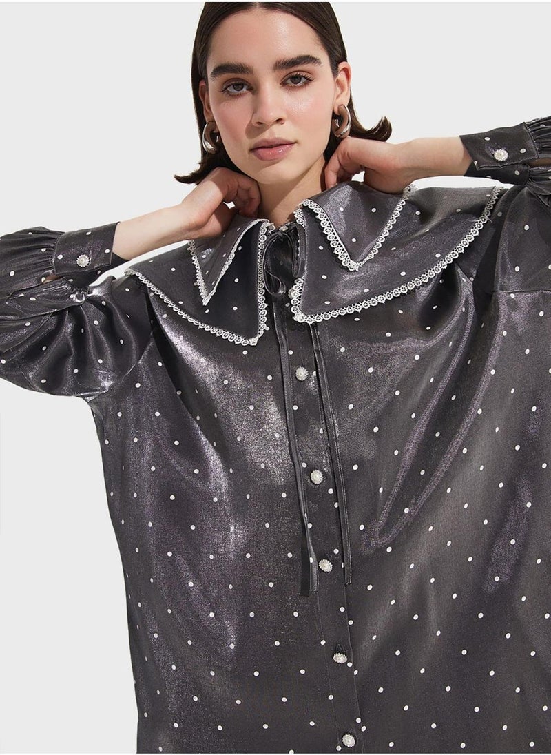 JUNE Baby Collar Button Down Shirt - Image 4