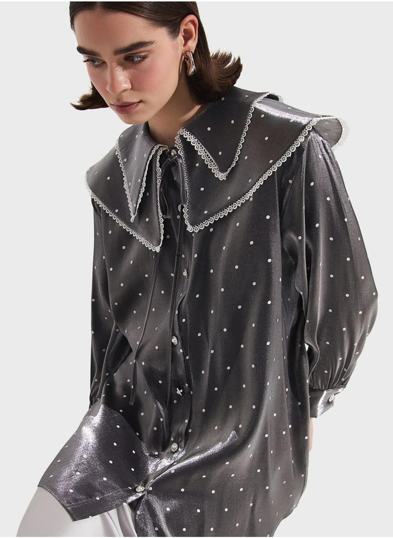 JUNE Baby Collar Button Down Shirt - Image 3