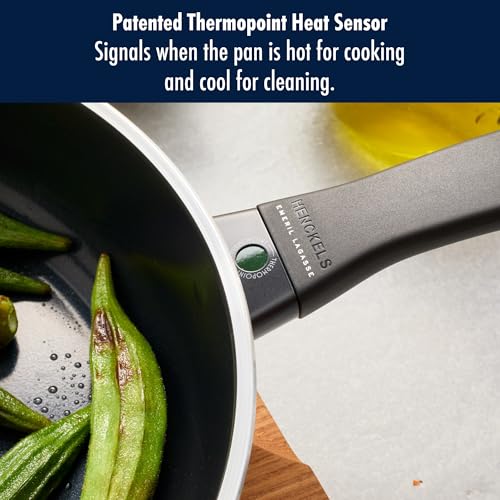 HENCKELS x EMERIL Lagasse Nola 11Inch Nonstick Saute Pan with Lid PFASFree Aluminum Cookware Made in Italy Oven Safe Ceramic Nonstick Fry Pan - Image 3