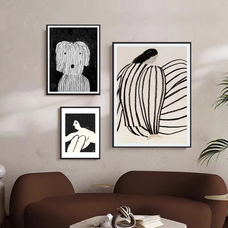 Nordic Matisse Bedroom Decorative Painting Ins Style Niche Art Hallway Hanging Painting Abstract Figure Living Room Floor Painting - Image 2