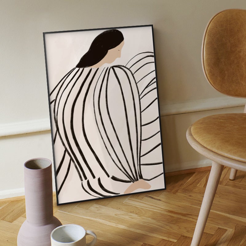Nordic Matisse Bedroom Decorative Painting Ins Style Niche Art Hallway Hanging Painting Abstract Figure Living Room Floor Painting - Image 3