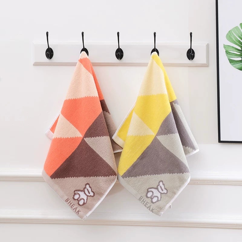 Two couple's pure cotton towels, 100% cotton, for washing face and bathing, household male and female face towels, adult thickened face wiping - Image 5