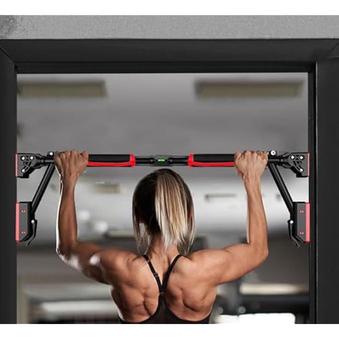 rayihni Pull Up Bar Door – Wall Mounted Chin Up Bar For Indoor & Outdoor Home Gym | Adjustable Door Pullup Bar Stand For Pull Ups, Calisthenics, Strength Training Hanging Bar, Calisthenics Bars - Image 5