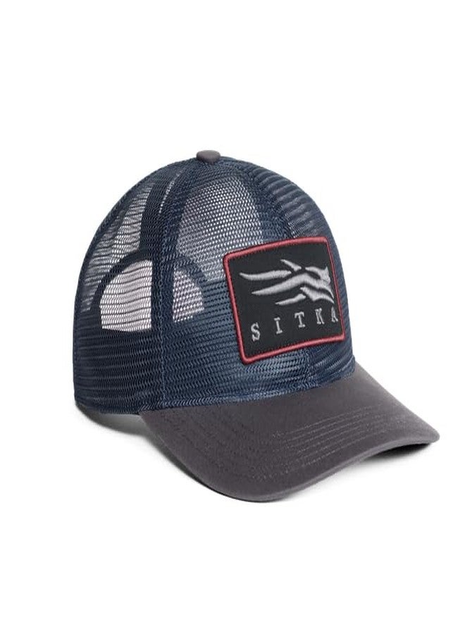 SITKA Icon Mesh Mid Pro Trucker Hat - Adjustable Outdoor Snap Back Hat for Men, Lead, One Size Fits All - Image 1