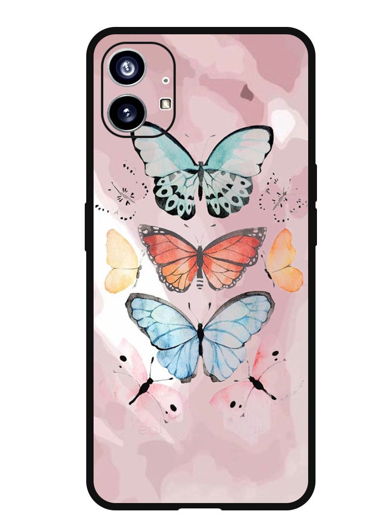 Theodor Protective Case Anti Scratch Shock Proof Bumper Cover For Nothing Phone 1 Butterflies - Image 1