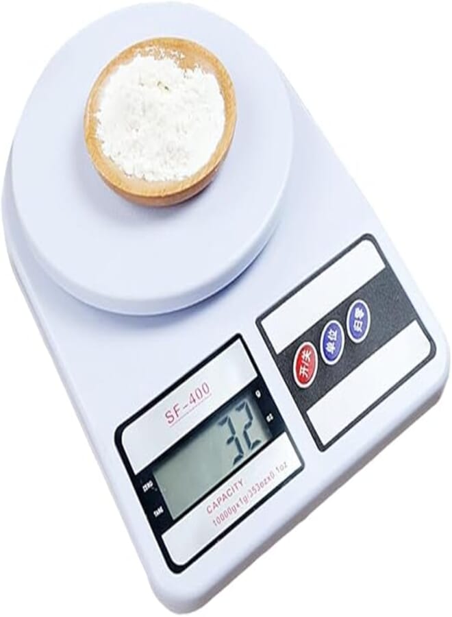 ECVV Food Scale - 10kg/1g High-precision Digital Kitchen Scale Multifunction Scale Measures in Grams and oz for Cooking Baking, Waterproof Body, Suitable for Cooking, Kitchen, and Daily Life