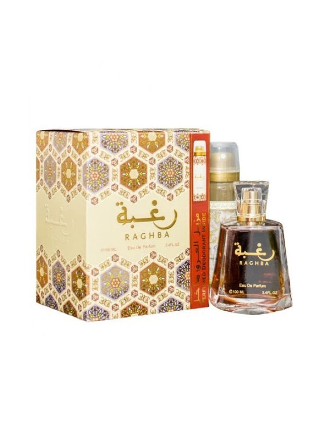 لطافة عطر رغبة من لطافة للنساء ايو دي بارفان 100مل مع معطر مزيل العرق - Image 1