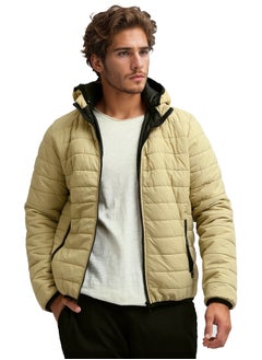 Regular Fit Capishu Puffer Jacket With Two Side Pockets