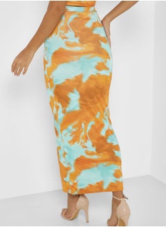 PUBLIC DESIRE Printed High Waist Midi Skirt  - Image 2