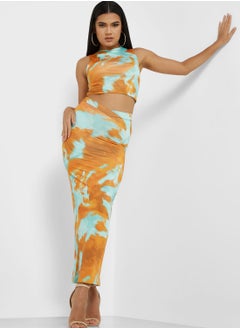 PUBLIC DESIRE Printed High Waist Midi Skirt  - Image 4