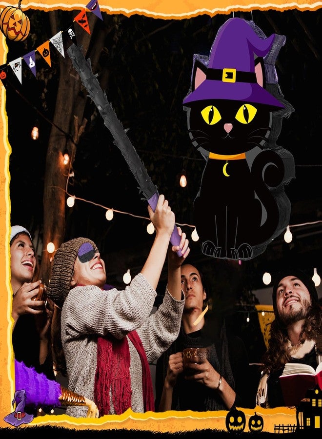 سيفانير مجموعة ألعاب الهالوين من سيفانر، 52 قطعة، تتضمن بينياتا قطة سوداء، بينياتا قطة مخيفة مع عصا وعصابة للعينين، بالإضافة إلى مجموعة ألعاب هالوين مرعبة بكميات كبيرة، مثالية لحفلات أعياد الميلاد ذات الطابع المرعب، وألعاب وأنشطة وديكورات الحفلات. - Image 5