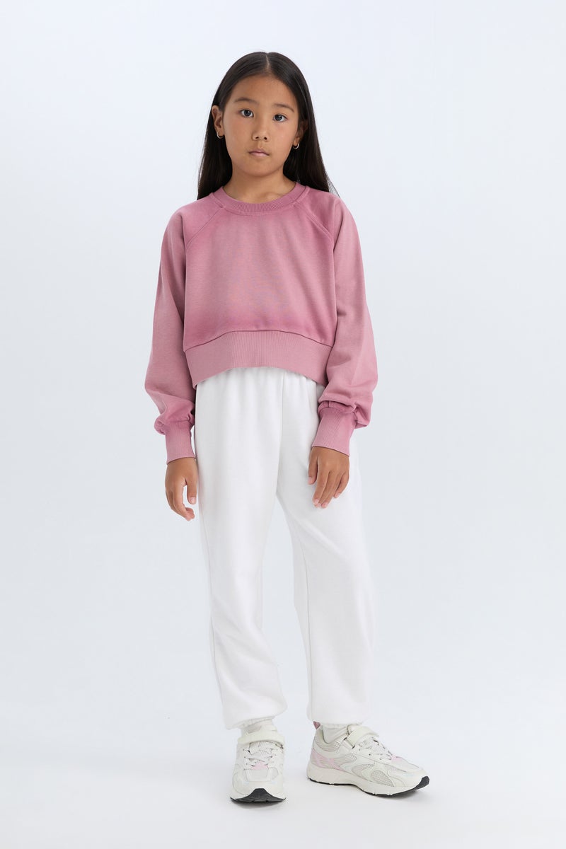 ديفاكتو سويت شيرت كروب بناتي بيزك قصة مريحة - Image 3