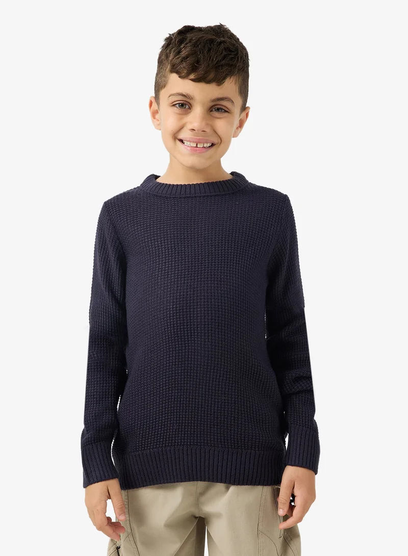 Jack & Jones Junior Kids Jjroy Knit Crew Neck Sweatshirt