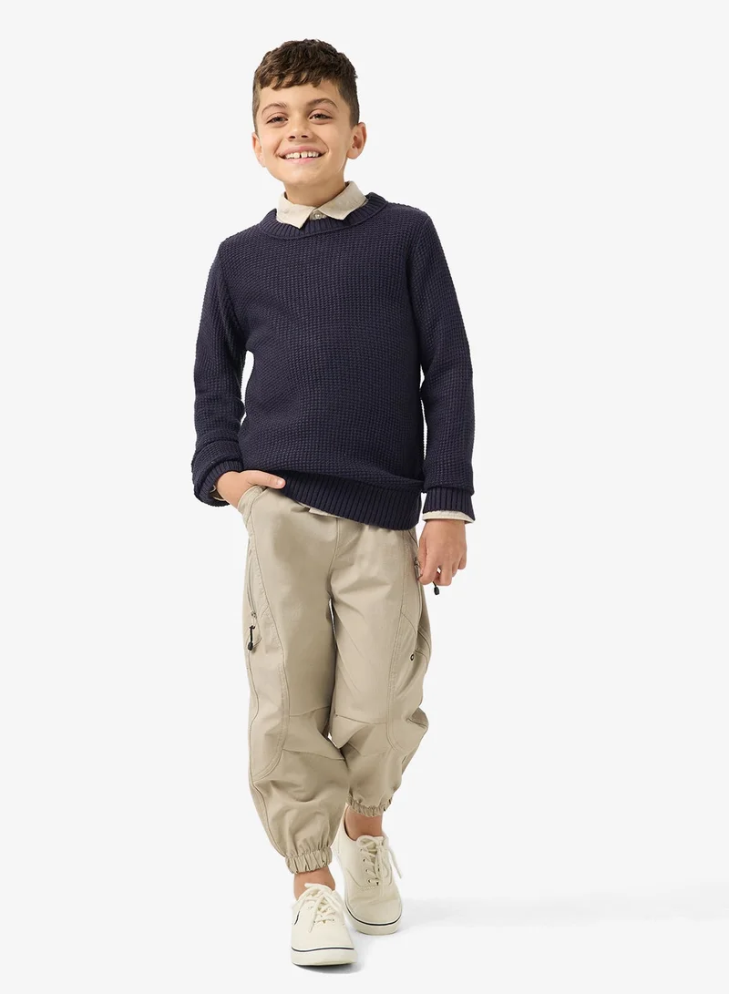Jack & Jones Junior Kids Jjroy Knit Crew Neck Sweatshirt