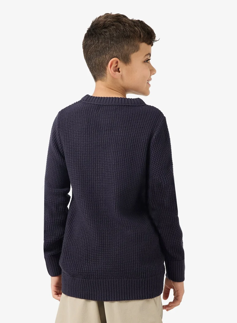 Jack & Jones Junior Kids Jjroy Knit Crew Neck Sweatshirt