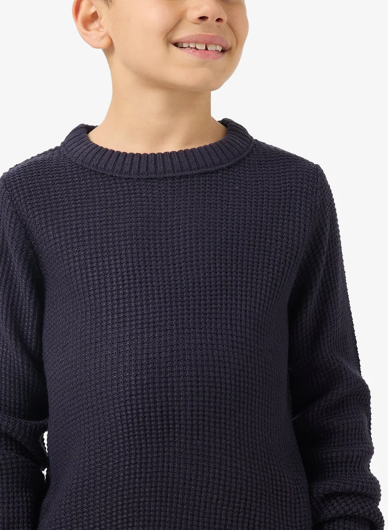Jack & Jones Junior Kids Jjroy Knit Crew Neck Sweatshirt