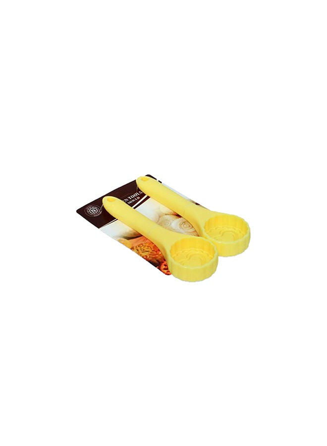 2 - Pieces Round Mold For Maamoul Plastic