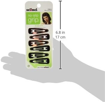 Scunci Scunci No Slip Snap Clips 6 piece Packaging May Vary - Image 4