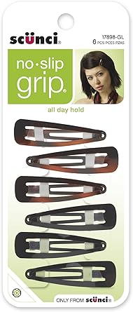 Scunci Scunci No Slip Snap Clips 6 piece Packaging May Vary - Image 1