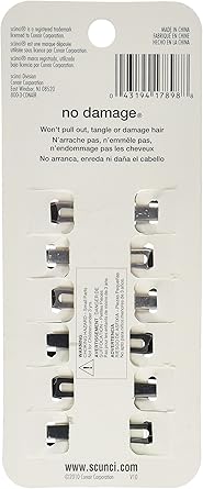 Scunci Scunci No Slip Snap Clips 6 piece Packaging May Vary - Image 3