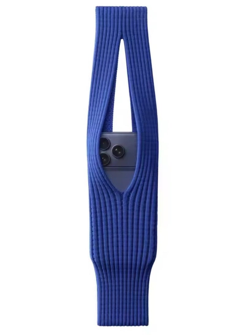 Pocket mobile holder and cover for mobile phones with an 80 cm shoulder strap, trendy accessory, soft cover, and mobile phone bag - Image 1