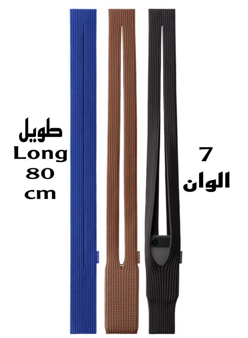 Pocket mobile holder and cover for mobile phones with an 80 cm shoulder strap, trendy accessory, soft cover, and mobile phone bag - Image 2