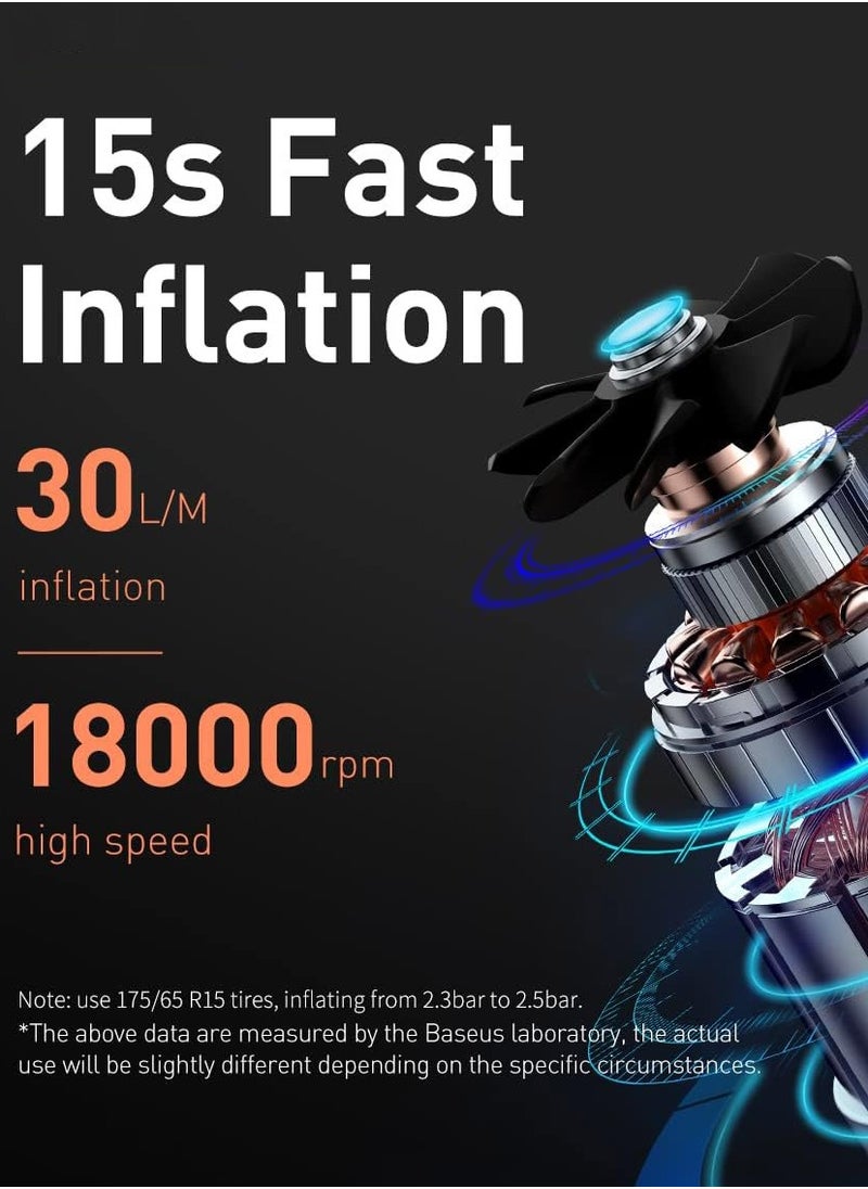 Generic - Super Mini Inflator Pump Air Compressor, for Car, Bike and more - Image 1