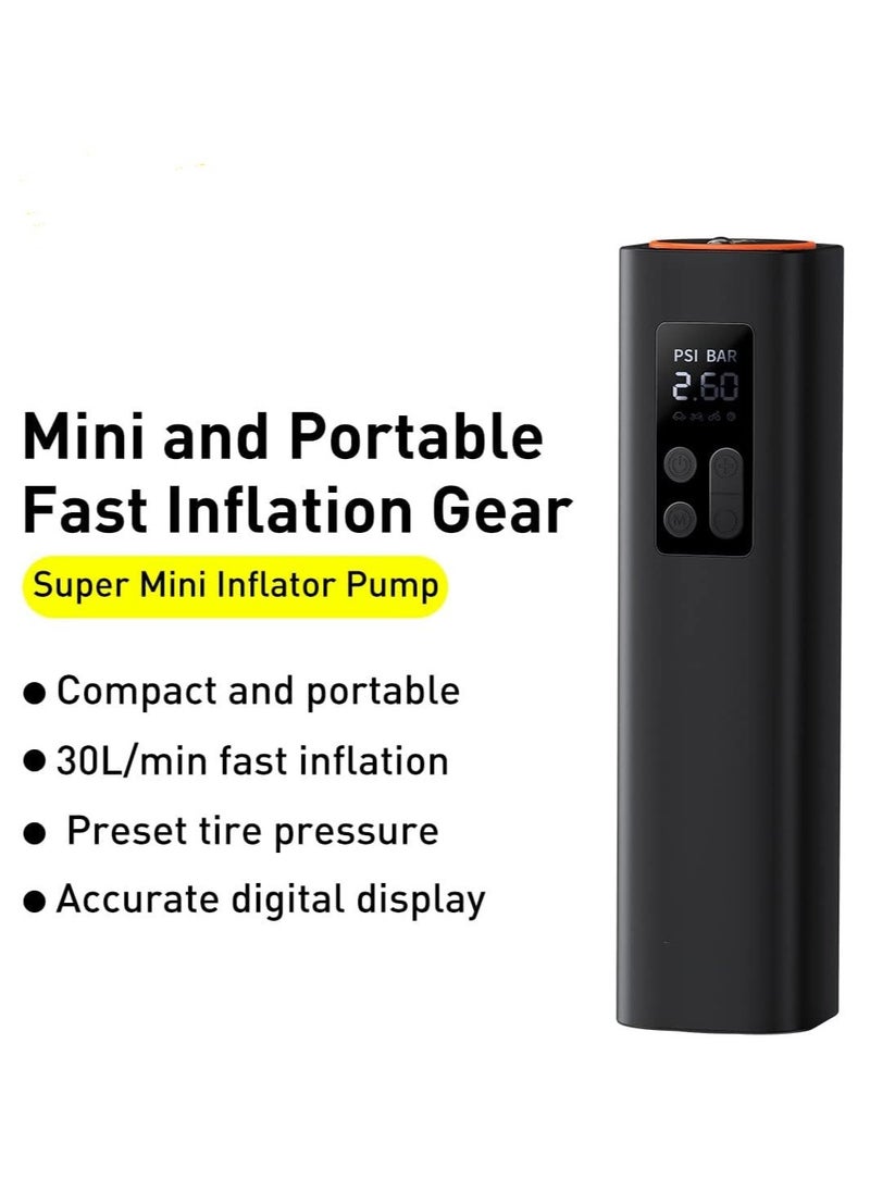 Generic - Super Mini Inflator Pump Air Compressor, for Car, Bike and more - Image 1