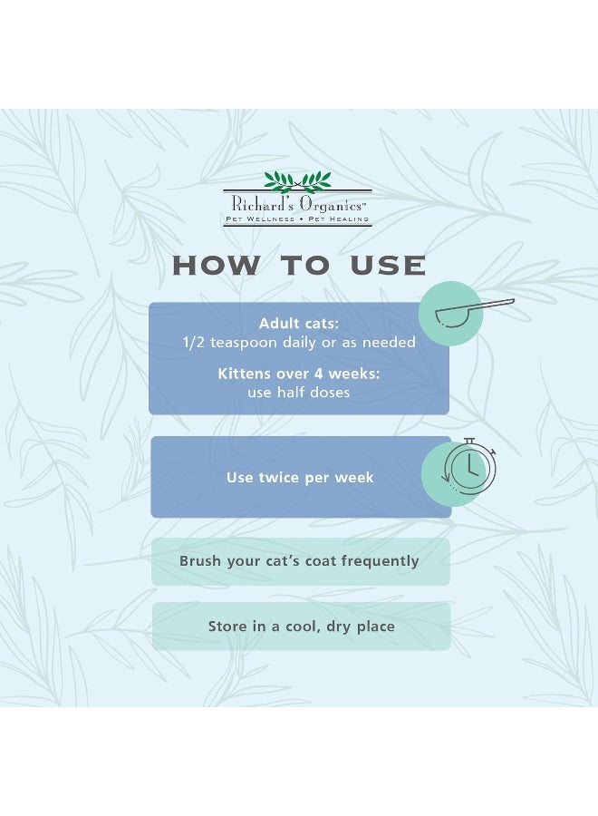 ريتشاردز أورجانيكس سينرجيلاب ريتشاردز، علاج كرات الشعر العضوي للقطط، معجون بنكهة التونة، 120 غرام - Image 5