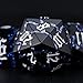 Maywin Cracked Rune Metal Dice Set for DND RPG Dark Fantasy Fractured Design Premium Heavy Metal Polyhedral Dice with Deep Engraved Numbers 7Piece Set Blue Arcane Vein - Image 4