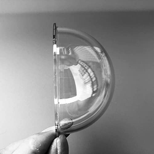 OwlCat 3.3 Inch Acrylic Clear Dome Cover, Security CCTV Camera Housing Transparent Case Cover, Outer Clear Glass Hemisphere Shell 85mm x 45mm, Non-Electronic Replacement Cover - Image 5