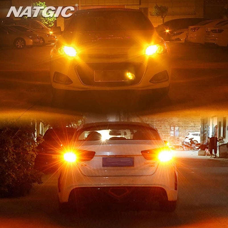 NATGIC مصابيح إشارة LED NATGIC BAU15S PY21W - عبوة من 2 - Image 5