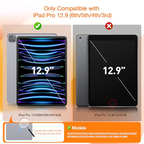 KCT Paperfeel Glass Screen Protector Compatible with iPad Pro 12.9 6th/5th/4th/3rd Generation (2022&2021&2020&2018), Matte Surface, Tempered Glass, EZ Kit - Image 2